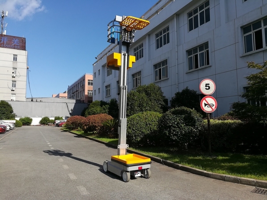6m Mast Type Aluminum Self Propelled Elevating Work Platforms Stock Picker 1 Person Allowed with Maintenance-Free Battery