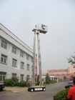 Four Mast Electric Ladder Lift , 300KG Load 12m Mobile Elevated Platform