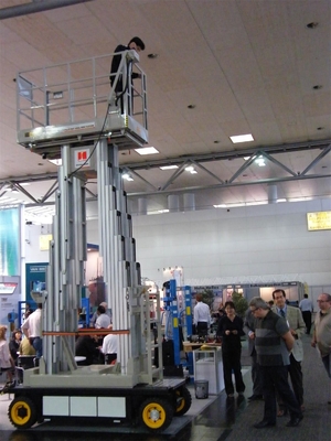 Most Stable And Safest 10 M Self-propelled Electric Four Mast Lift Vertical Platform Lift Aerial Work Platform 12m