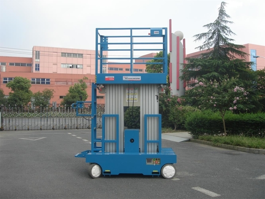 10 m self-propelled electric Aluminum vertical manlift double mast lift vertical platform lift aerial work platform