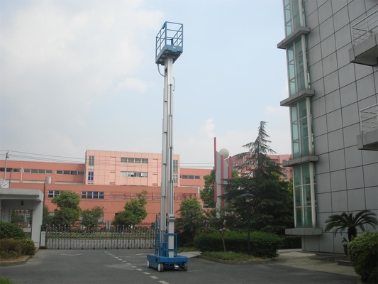 10 m self-propelled electric Aluminum vertical manlift double mast lift vertical platform lift aerial work platform