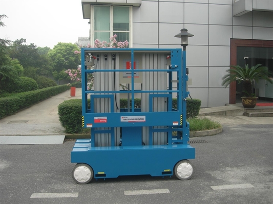 10 m self-propelled electric Aluminum vertical manlift double mast lift vertical platform lift aerial work platform