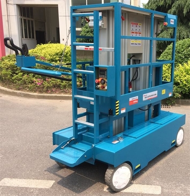 10 m self-propelled electric Aluminum vertical manlift double mast lift vertical platform lift aerial work platform