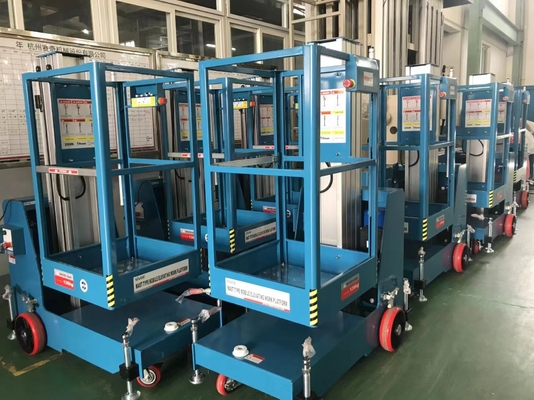10m Electrical Aluminum Work Platform for Repair Lights with 136kg Loading Capacity