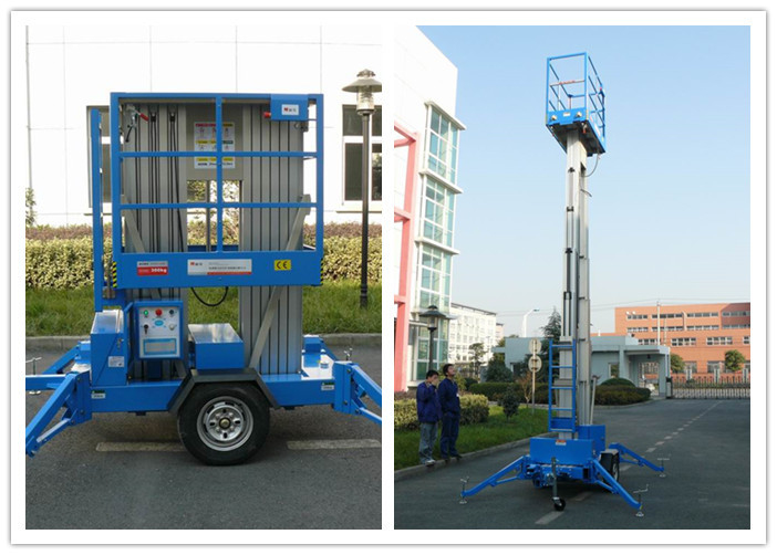 Aluminium Alloy Mobile Elevating Work Platform 10 Meter Hydraulic Lift Platform