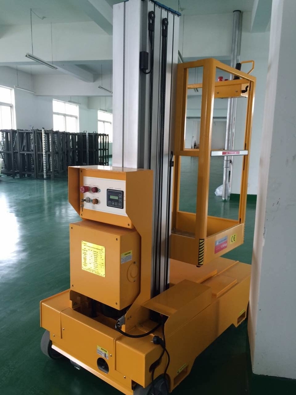 Hydraulic Work Platform Lift Self Propelled , Electric Work Platform For Warehouse